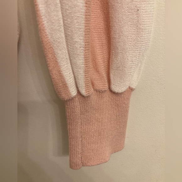Forever 21 Pink and White Striped Sweater - Picture 3 of 4